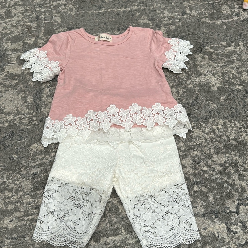 Toddler 2 piece lace outfit